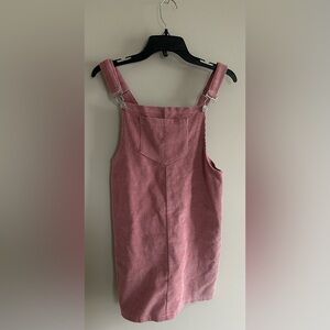 Y2K pink corduroy jumper 90s school girl preppy size small